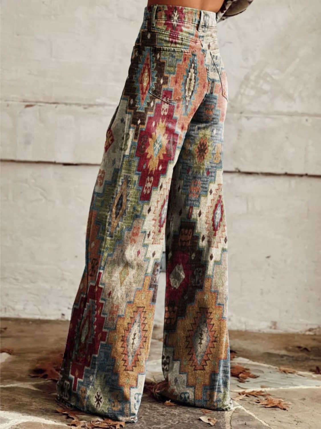 SARA™ brede boho vintage-bukser