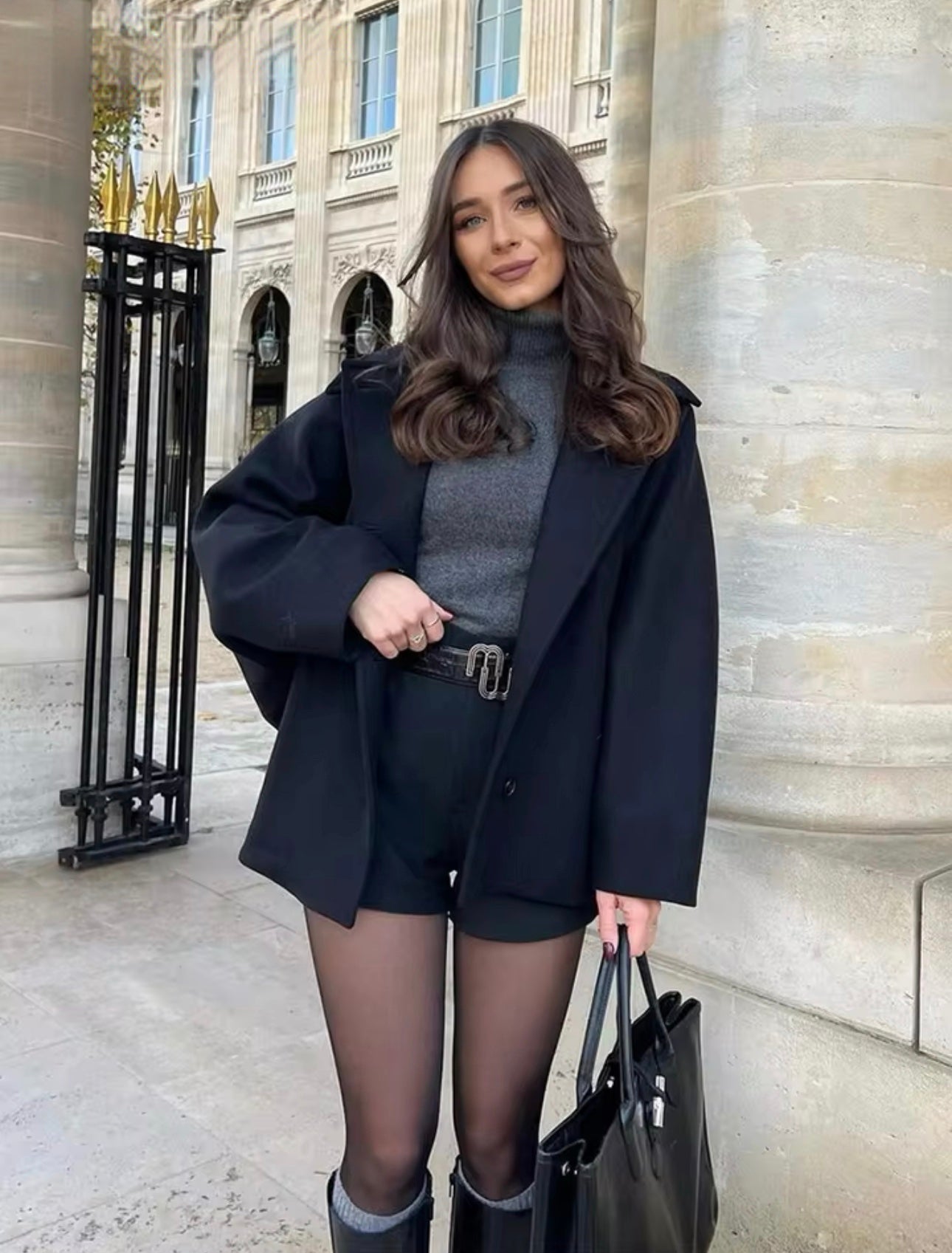 Laura | Oversized Uldfrakke
