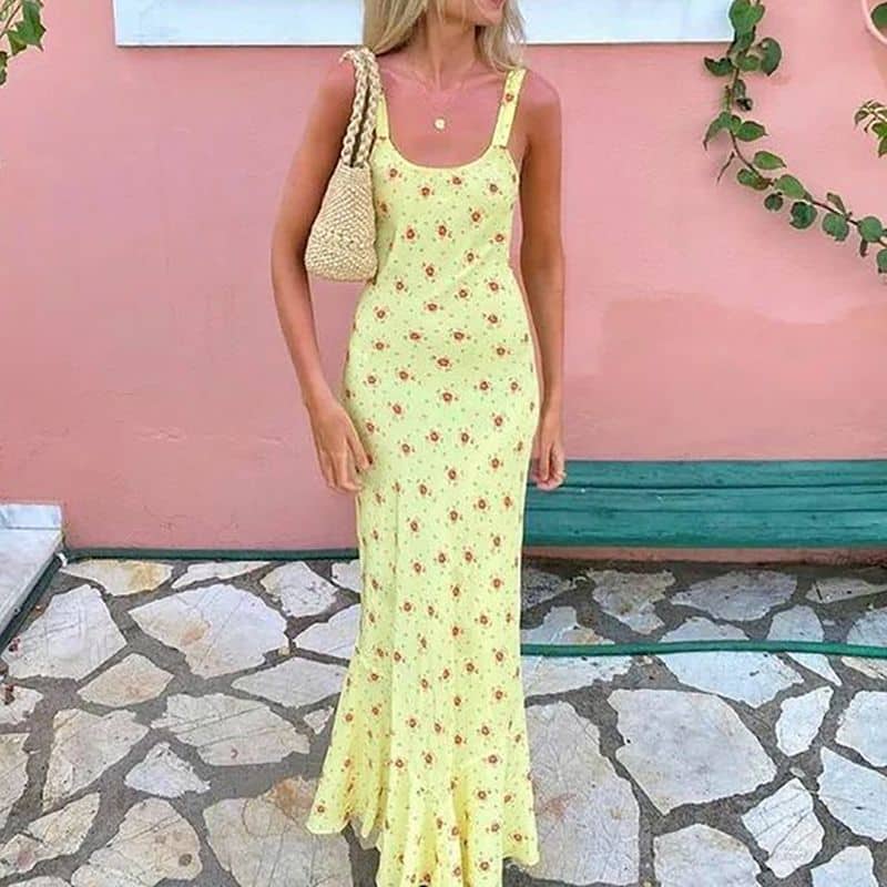 The Allegra Silk Maxi Dress