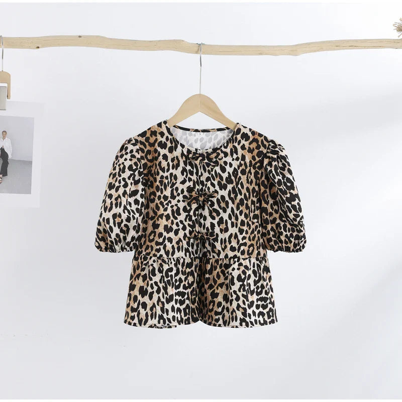 Lies Leopard - Bluse
