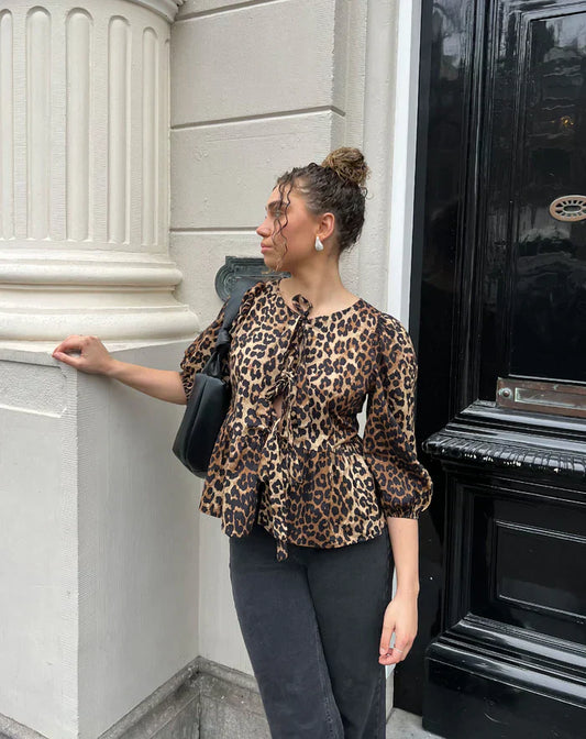 Lies Leopard - Bluse