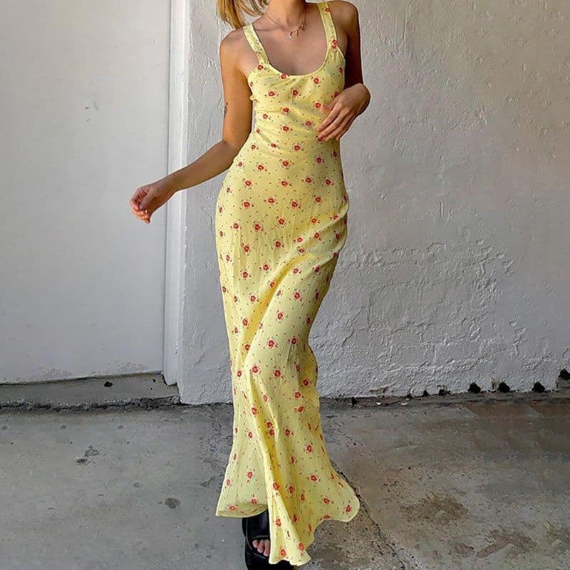 The Allegra Silk Maxi Dress