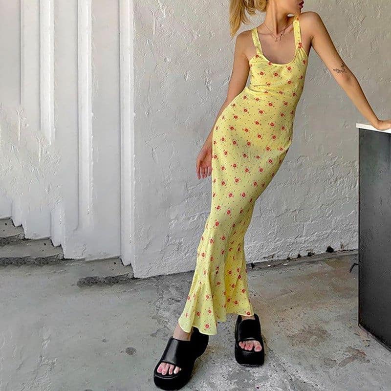 The Allegra Silk Maxi Dress