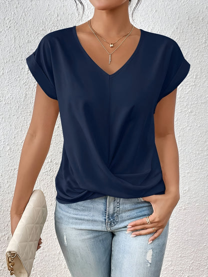 Sophie – V-hals T-shirt med hjerteudskæring